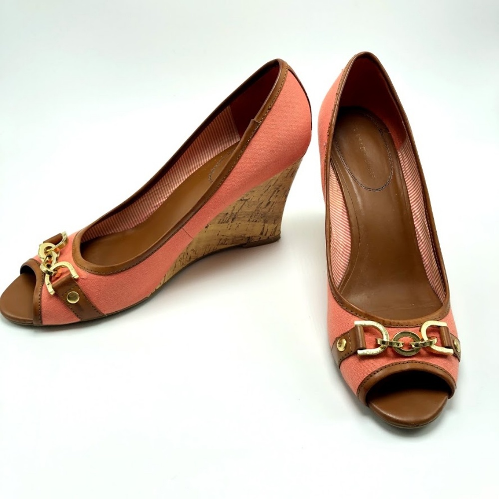 Tommy Hilfiger cork peep toe wedges Chain 8.5 - Picture 7 of 7